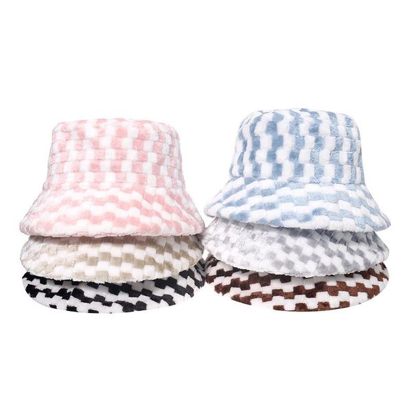 wide brim hats plaid warm women's bucket hat bob man 2021 winter panama children travel sun cap female fisherman gorro, Blue;gray
wide brim hats plaid warm women's bucket hat bob man 2021 winter panama children travel sun cap female fisherman gorro, Blue;gray