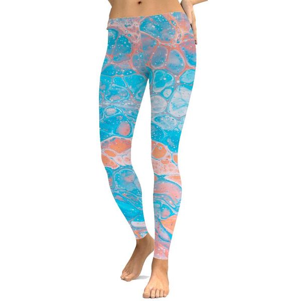 women's leggings fashionprint 3d ladies fitness, Black