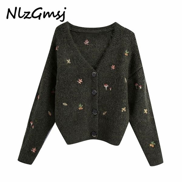 autumn winter women animal embroidery amy green knitted cardigan sweater jumper button-up female outerwear 210628, White
autumn winter women animal embroidery amy green knitted cardigan sweater jumper button-up female outerwear 210628, White