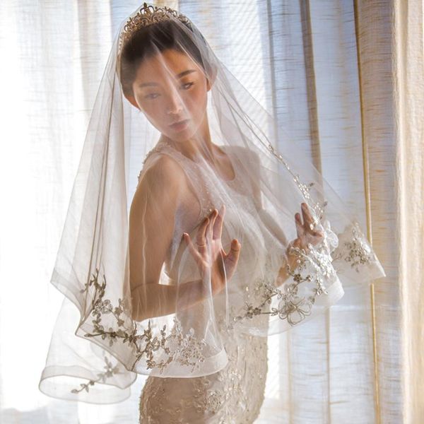bridal veils lace 2021 arrival long soft tulle lvory with paillete 3d flower short face veil wedding dress accessories, Black
bridal veils lace 2021 arrival long soft tulle lvory with paillete 3d flower short face veil wedding dress accessories, Black