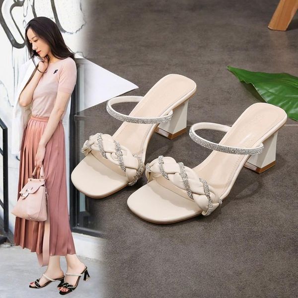slippers women's flip flops 2021 summer the solid color fashion all-match comfortable open toe sandals leisure high heel female shoes, Black
slippers women's flip flops 2021 summer the solid color fashion all-match comfortable open toe sandals leisure high heel female shoes, Black
