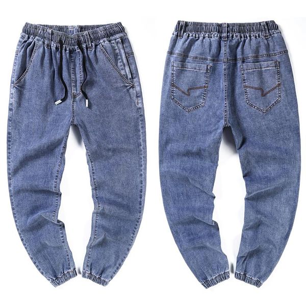 men's jeans 10xl 9xl 8xl 7xl summer fashion harem pants plus size drawstring elasticity casual denim trousers male oversize, Blue
men's jeans 10xl 9xl 8xl 7xl summer fashion harem pants plus size drawstring elasticity casual denim trousers male oversize, Blue
