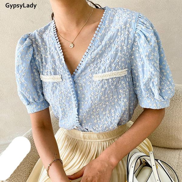 women's blouses & shirts gypsylady floral embroidery chic blouse shirt 100% cotton blue casual summer women puff sleeve v-neck female l, White
women's blouses & shirts gypsylady floral embroidery chic blouse shirt 100% cotton blue casual summer women puff sleeve v-neck female l, White