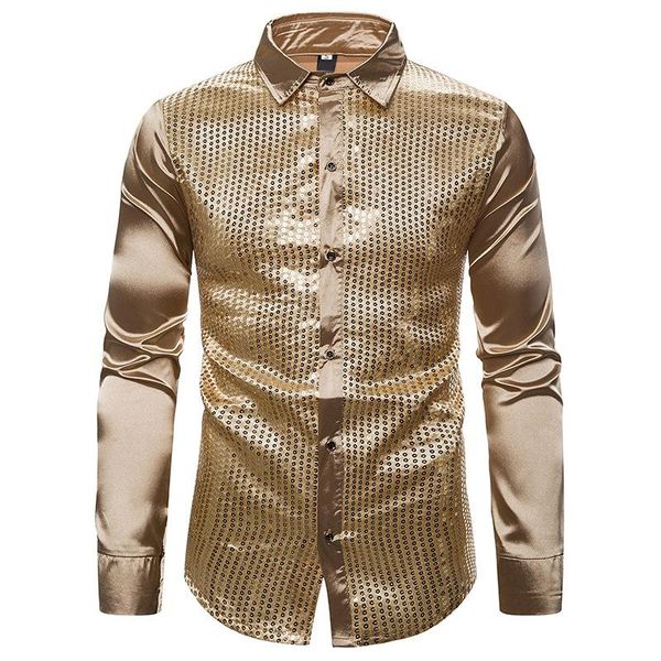 men golden grey sequin slim hip hop night club long sleeve shirts fashion man party wedding stage singer dancer dress shirt men's casua, White;black
men golden grey sequin slim hip hop night club long sleeve shirts fashion man party wedding stage singer dancer dress shirt men's casua, White;black
