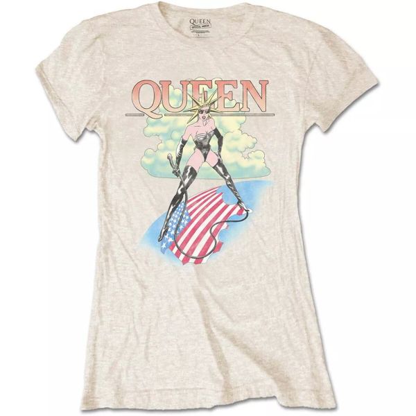 ladies queen freddie mercury mistress official women women t-shirt, White;black
ladies queen freddie mercury mistress official women women t-shirt, White;black