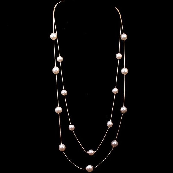 chains 88cm fashion long gold chain pearl necklaces for women statement black red boho sweater crystal beaded multilayer necklace, Silver
chains 88cm fashion long gold chain pearl necklaces for women statement black red boho sweater crystal beaded multilayer necklace, Silver