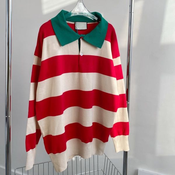 luxurys designer women men sweater clothing apparel double letters polo neck stripes patchwork loose long sleeve couples coat clothes sports, White;black
luxurys designer women men sweater clothing apparel double letters polo neck stripes patchwork loose long sleeve couples coat clothes sports, White;black