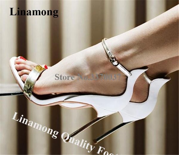 dress shoes linamong brand design open toe one strap metal stiletto heel sandals 10cm white red black ankle high heels
dress shoes linamong brand design open toe one strap metal stiletto heel sandals 10cm white red black ankle high heels