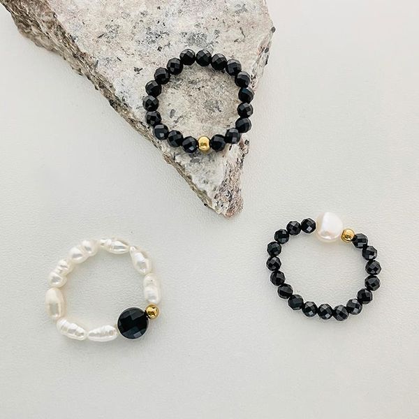 wedding rings minimalist obsidian freshwater pearl set for women fashion geometric simple finger ring 2021 trend jewelry party gifts, Slivery;golden
wedding rings minimalist obsidian freshwater pearl set for women fashion geometric simple finger ring 2021 trend jewelry party gifts, Slivery;golden