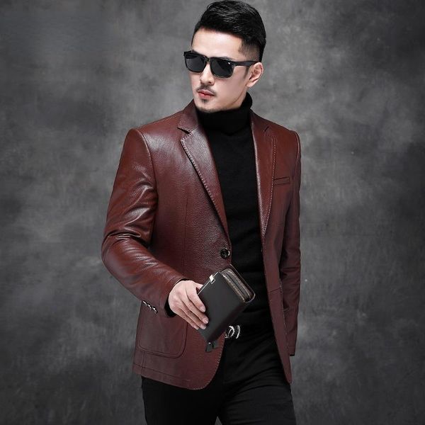 men's leather & faux 2021 autumn genuine cow jacket winter short cowhide jackets casual korean coat male ropa hombre sqq894, Black
men's leather & faux 2021 autumn genuine cow jacket winter short cowhide jackets casual korean coat male ropa hombre sqq894, Black