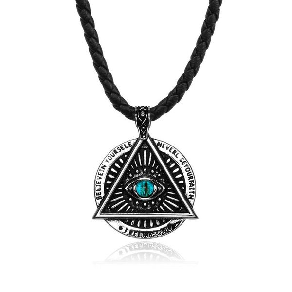 Steel Soldier Stainless Mystic Eye Of God Pendant Chain Necklace Men Charm Jewelry Necklaces, Silver
Steel Soldier Stainless Mystic Eye Of God Pendant Chain Necklace Men Charm Jewelry Necklaces, Silver