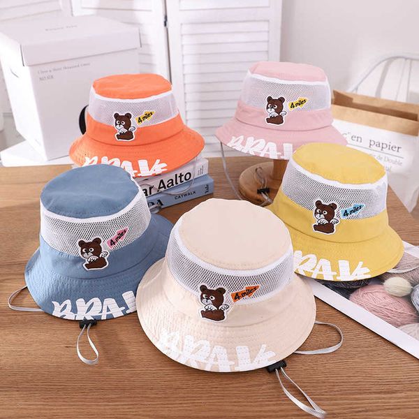 children's summer mesh thin sun boys and girls super cute fisherman's going out baby's hat, Yellow
children's summer mesh thin sun boys and girls super cute fisherman's going out baby's hat, Yellow