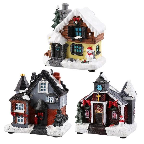 decorative objects & figurines christmas snow house figurine led light gift for kids home year resin scene village
decorative objects & figurines christmas snow house figurine led light gift for kids home year resin scene village