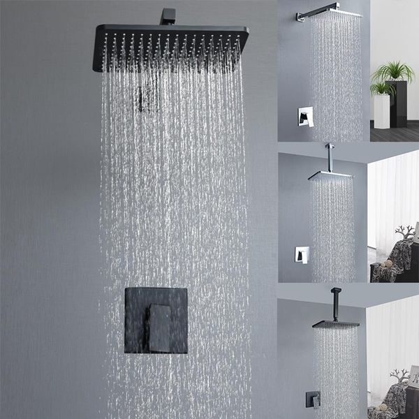 bathroom shower sets in wall mounted concealed square overhead system set brass faucet and cold mixer kit matte black chrome
bathroom shower sets in wall mounted concealed square overhead system set brass faucet and cold mixer kit matte black chrome