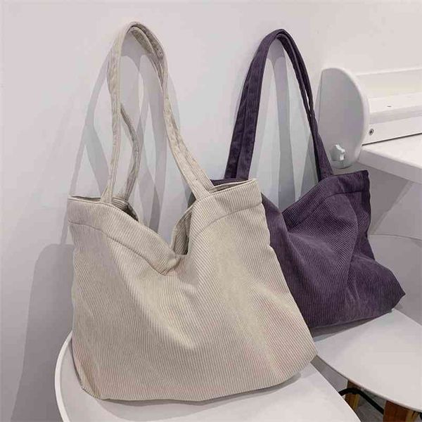 shopper women's bag corduroy tote female handbags casual environmental storage reusable large beach canvas shoulder 210913
shopper women's bag corduroy tote female handbags casual environmental storage reusable large beach canvas shoulder 210913