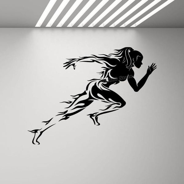 wall stickers runner decal run workout poster running girl sport fit motivational quote sticker fitness decor b562
wall stickers runner decal run workout poster running girl sport fit motivational quote sticker fitness decor b562