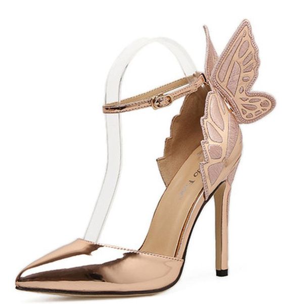 women high heel shoes butterfly celebrity wearing thin ladies leather business pointed toe pumps dress, Black
women high heel shoes butterfly celebrity wearing thin ladies leather business pointed toe pumps dress, Black