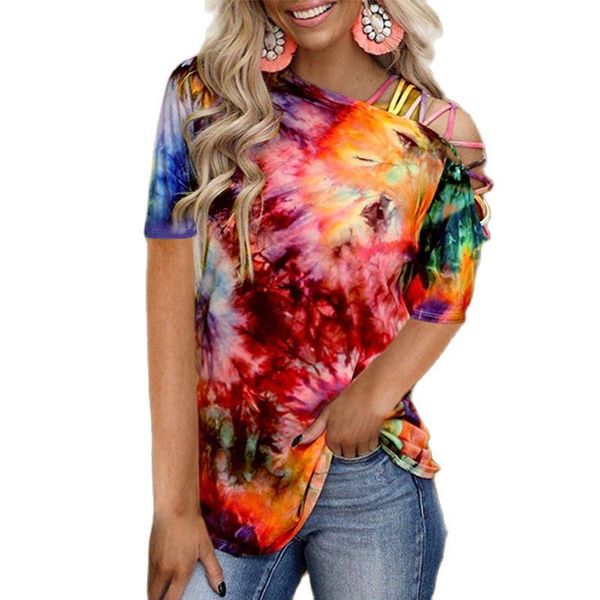 women's t-shirt style tie-dye printed short-sleeve off-shoulder fashion casual loose women summer 2021 splice oversize, White
women's t-shirt style tie-dye printed short-sleeve off-shoulder fashion casual loose women summer 2021 splice oversize, White