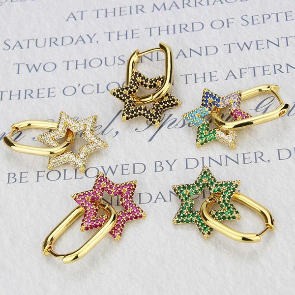 hoop & huggie allme trendy rainbow cz cubic zirconia starburst pendant earrings for women brass gold hooks star oorbellen, Golden;silver
hoop & huggie allme trendy rainbow cz cubic zirconia starburst pendant earrings for women brass gold hooks star oorbellen, Golden;silver