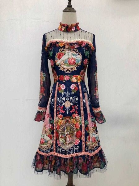 casual dresses z11639 female fashion spring dress luxury european design brand party ris5, Black;gray
casual dresses z11639 female fashion spring dress luxury european design brand party ris5, Black;gray
