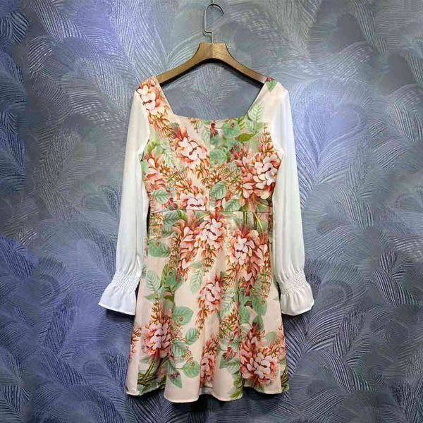 dress seqinyy causal mini 2021 spring summer fashion design female runway crystal printing flowers, Black;gray
dress seqinyy causal mini 2021 spring summer fashion design female runway crystal printing flowers, Black;gray