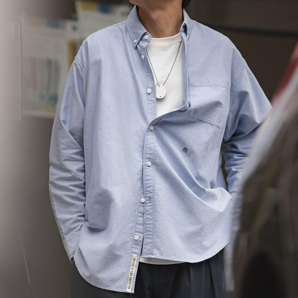 men's casual shirts 2021 oxford textile for men loose contour overlap cityboy shirt solid grey white cotton vintage man clothing, White;black
men's casual shirts 2021 oxford textile for men loose contour overlap cityboy shirt solid grey white cotton vintage man clothing, White;black