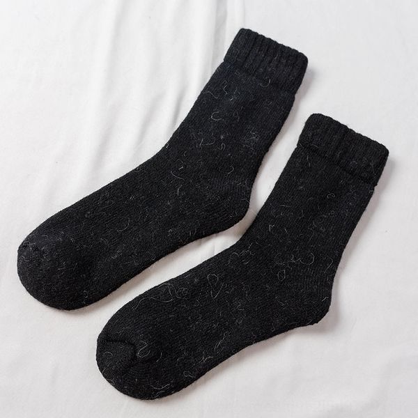 finr high warm men's medium wool thickened warm middle tube solid color socks women's wool socks, Black
finr high warm men's medium wool thickened warm middle tube solid color socks women's wool socks, Black