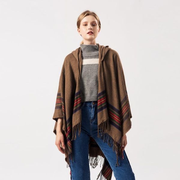 scarves wearable women all-match poncho with cap shawls wraps ladies shawl thick travel stoles warm feminino ponchos capes, Blue;gray
scarves wearable women all-match poncho with cap shawls wraps ladies shawl thick travel stoles warm feminino ponchos capes, Blue;gray