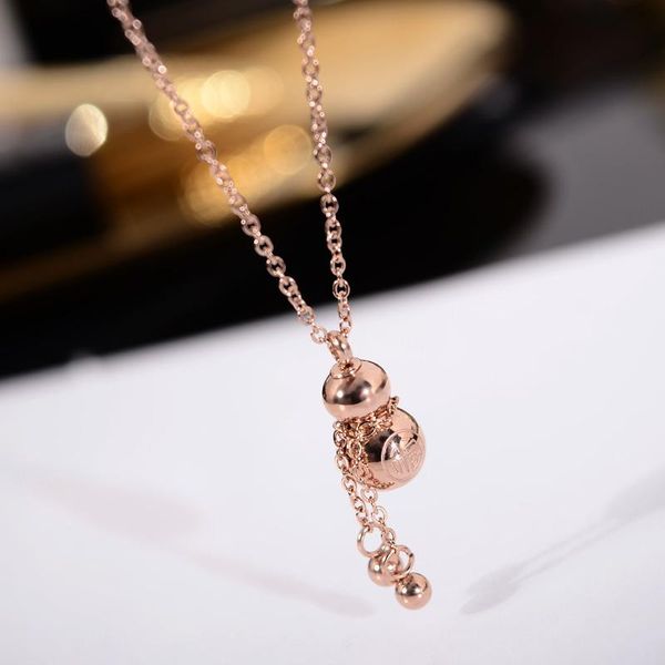 pendant necklaces yun ruo arrival rose gold color chinese lucky gourd necklace 316 l titanium steel woman jewelry girl gift never fade, Silver
pendant necklaces yun ruo arrival rose gold color chinese lucky gourd necklace 316 l titanium steel woman jewelry girl gift never fade, Silver