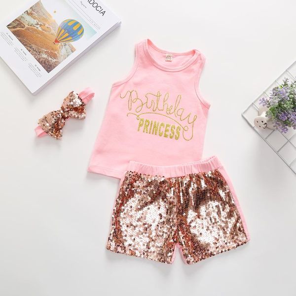 girls clothing sets summer pink sleeveless t-shirt + sequins shorts children perfomance cloths track suit, White
girls clothing sets summer pink sleeveless t-shirt + sequins shorts children perfomance cloths track suit, White