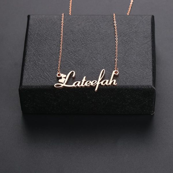 pendant necklaces lateefah arrival stainless steel custom name simple chain necklace women valentines jewelry accessories, Silver
pendant necklaces lateefah arrival stainless steel custom name simple chain necklace women valentines jewelry accessories, Silver