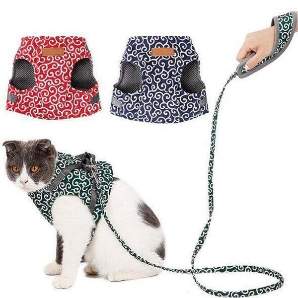 adjustable cat vest harness and leash set to outdoor walking for puppy dogs collar small medium dog costumes
adjustable cat vest harness and leash set to outdoor walking for puppy dogs collar small medium dog costumes