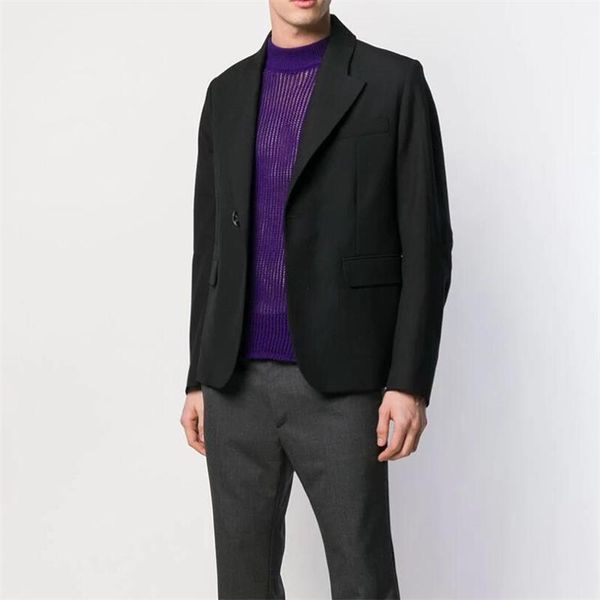 men's suits & blazers spring lapel solid color single button design fashion personality large size simple suit slim temperament coat, White;black
men's suits & blazers spring lapel solid color single button design fashion personality large size simple suit slim temperament coat, White;black