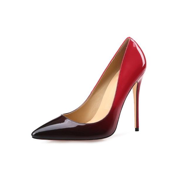 fashion women pumps brand casual designer gradient color red black patent leather point toe high heels shoes dress
fashion women pumps brand casual designer gradient color red black patent leather point toe high heels shoes dress