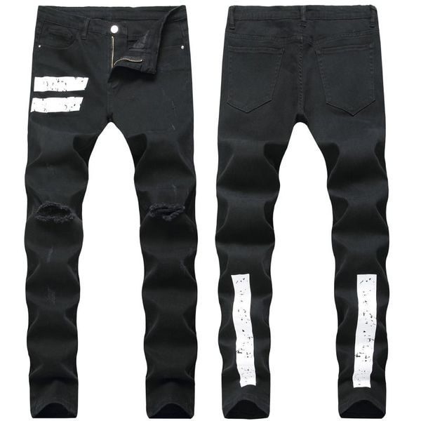 men's vintage jeans embroidered straight stretch moto slim fit denim pants distressed trousers, Blue
men's vintage jeans embroidered straight stretch moto slim fit denim pants distressed trousers, Blue