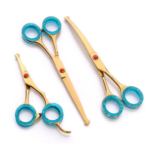 hair scissors 3 kit professional 6.5 inch japan round head gold pet dog grooming cutting shears barber hairdressing
hair scissors 3 kit professional 6.5 inch japan round head gold pet dog grooming cutting shears barber hairdressing