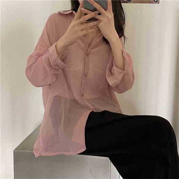 women chic summer shirts gentle solid loose sunsceeen casual office lady elegance blouse female 210525, White
women chic summer shirts gentle solid loose sunsceeen casual office lady elegance blouse female 210525, White