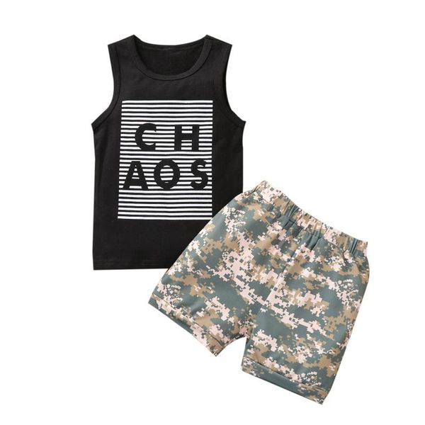 clothing sets kids baby boys 2-piece outfit set sleeveless letter print camouflage shorts summer clothes, White
clothing sets kids baby boys 2-piece outfit set sleeveless letter print camouflage shorts summer clothes, White