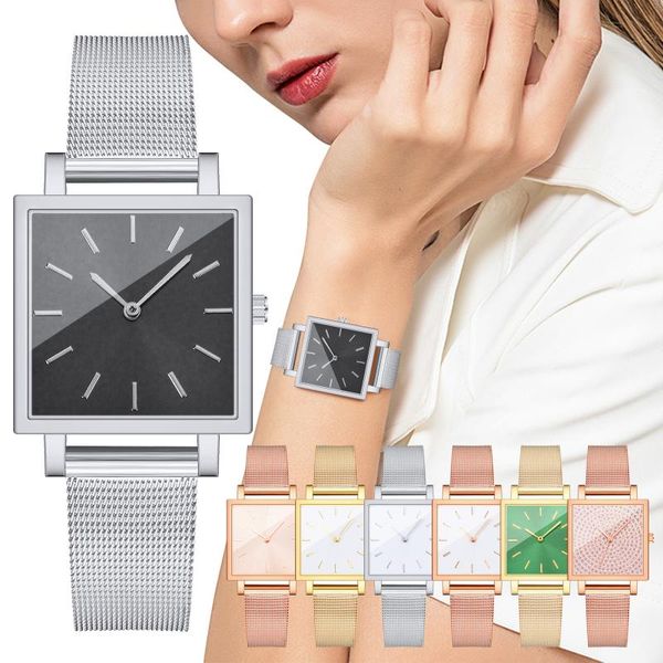 wristwatches simple casual female wrist watches business gold alloy strap square dial ladies quartz watch for women drop, Slivery;brown
wristwatches simple casual female wrist watches business gold alloy strap square dial ladies quartz watch for women drop, Slivery;brown