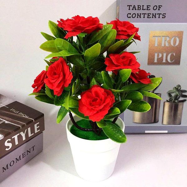 decorative flowers & wreaths 1set artificial flower plant rose potted bonsai office garden deskornament decor in pot for home
decorative flowers & wreaths 1set artificial flower plant rose potted bonsai office garden deskornament decor in pot for home