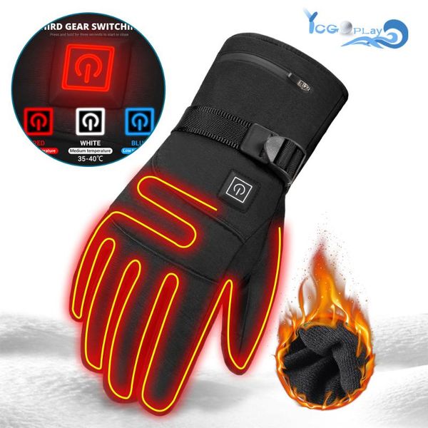 cycling gloves winter warm riding electric heating touch screen ski cold windproof waterproof battery heated motorcycle, Black
cycling gloves winter warm riding electric heating touch screen ski cold windproof waterproof battery heated motorcycle, Black