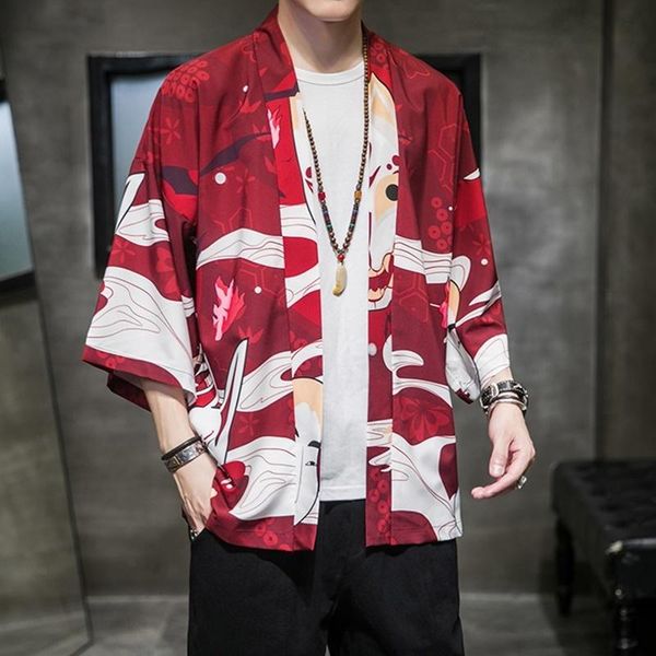 japanese male kimono cardigan men asian clothes samurai streetwear shirt traditional kimonos yukata haori 11152 ethnic clothing, Red
japanese male kimono cardigan men asian clothes samurai streetwear shirt traditional kimonos yukata haori 11152 ethnic clothing, Red