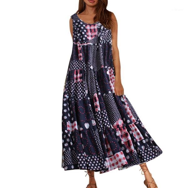 casual dresses summer woman maxi dress bohemian cotton and linen floral print sleeveless pockets beach loose long shirt plus sizes, Black;gray
casual dresses summer woman maxi dress bohemian cotton and linen floral print sleeveless pockets beach loose long shirt plus sizes, Black;gray