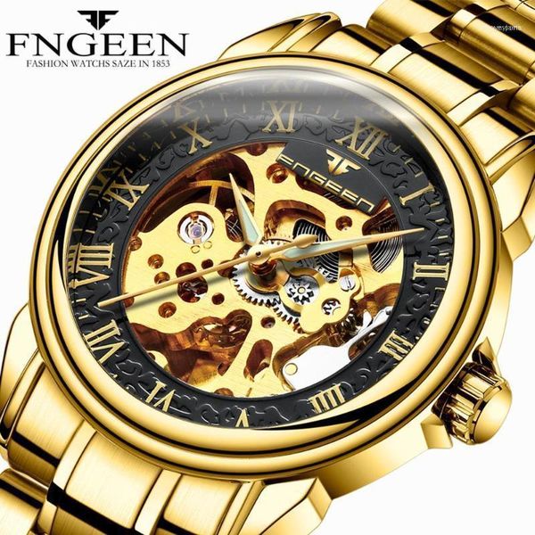men watches 2021 brand steel mechanical wristwatch fashion casual skeleton automatic watch gold watch1, Slivery;brown
men watches 2021 brand steel mechanical wristwatch fashion casual skeleton automatic watch gold watch1, Slivery;brown