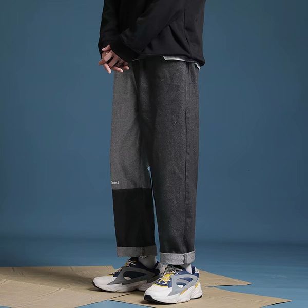 wholesale fashion stitching jeans men's straight loose student trend wild retro nostalgic contrast denim pants, Blue
wholesale fashion stitching jeans men's straight loose student trend wild retro nostalgic contrast denim pants, Blue