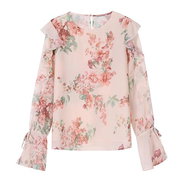 fall ruffles print chiffon blouse shirt women blusas mujer de moda 2021 long sleeve o-neck blouses blusa d667 women's & shirts, White
fall ruffles print chiffon blouse shirt women blusas mujer de moda 2021 long sleeve o-neck blouses blusa d667 women's & shirts, White