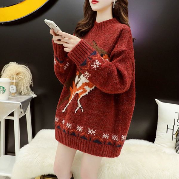 women's sweaters ebaihui christmas deer loose female sweater plus size pullovers fall korean style jumper big shirts 1mti, White;black
women's sweaters ebaihui christmas deer loose female sweater plus size pullovers fall korean style jumper big shirts 1mti, White;black