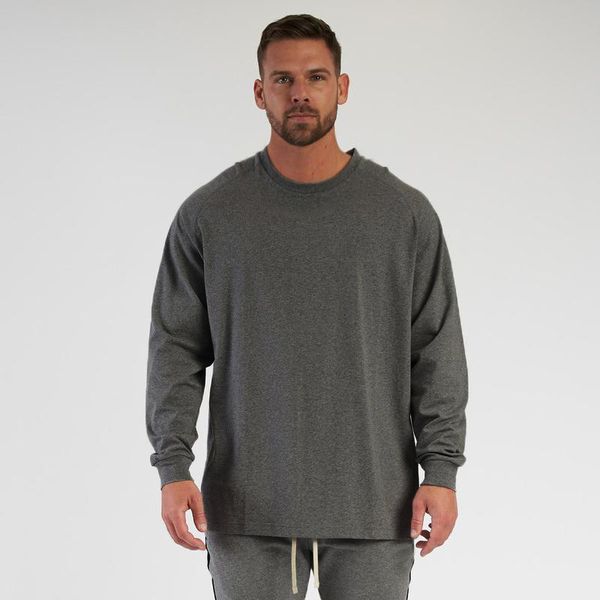 oversized loose long sleeve t shirt mens fashion streetwear fitness lifestyle t-shirt spring brand gym clothing workout tshirt 210421, White;black
oversized loose long sleeve t shirt mens fashion streetwear fitness lifestyle t-shirt spring brand gym clothing workout tshirt 210421, White;black