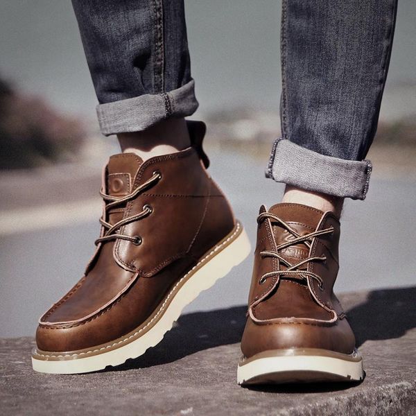 boots the men's 2021 spring fall style high shoes british men snow strap workwear locomotiv, Black
boots the men's 2021 spring fall style high shoes british men snow strap workwear locomotiv, Black
