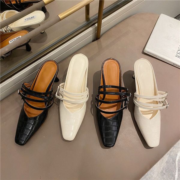 2021 New Women Pumps Spring Fashion Thin High Heels Ladies Square Toe Mules Slipper Female Stone Pattern Causal Woman Work Shoes, Black
2021 New Women Pumps Spring Fashion Thin High Heels Ladies Square Toe Mules Slipper Female Stone Pattern Causal Woman Work Shoes, Black